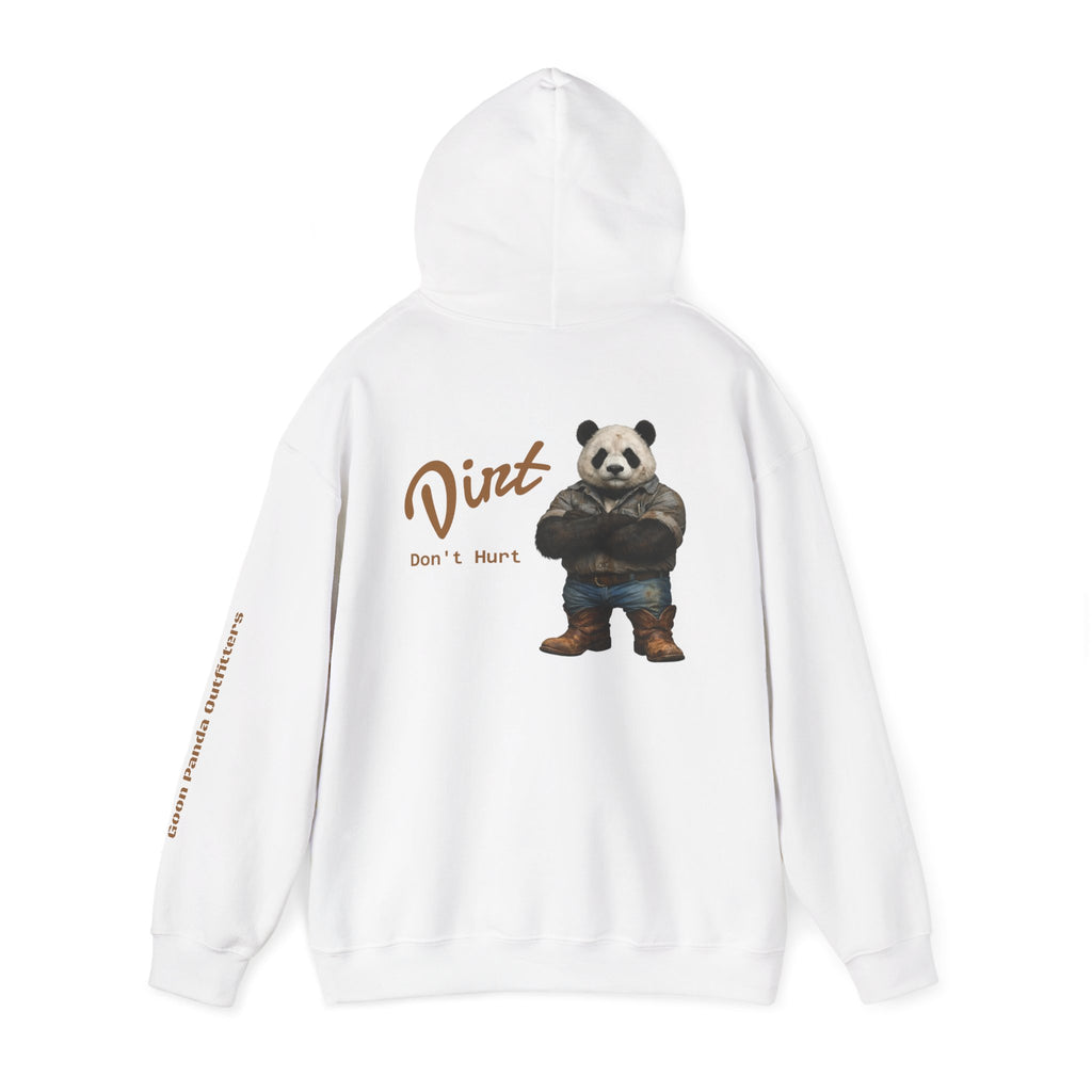 Panda 'Dirt Don't Hurt' Hoodie - Cute Vintage Bear Graphic Pullover