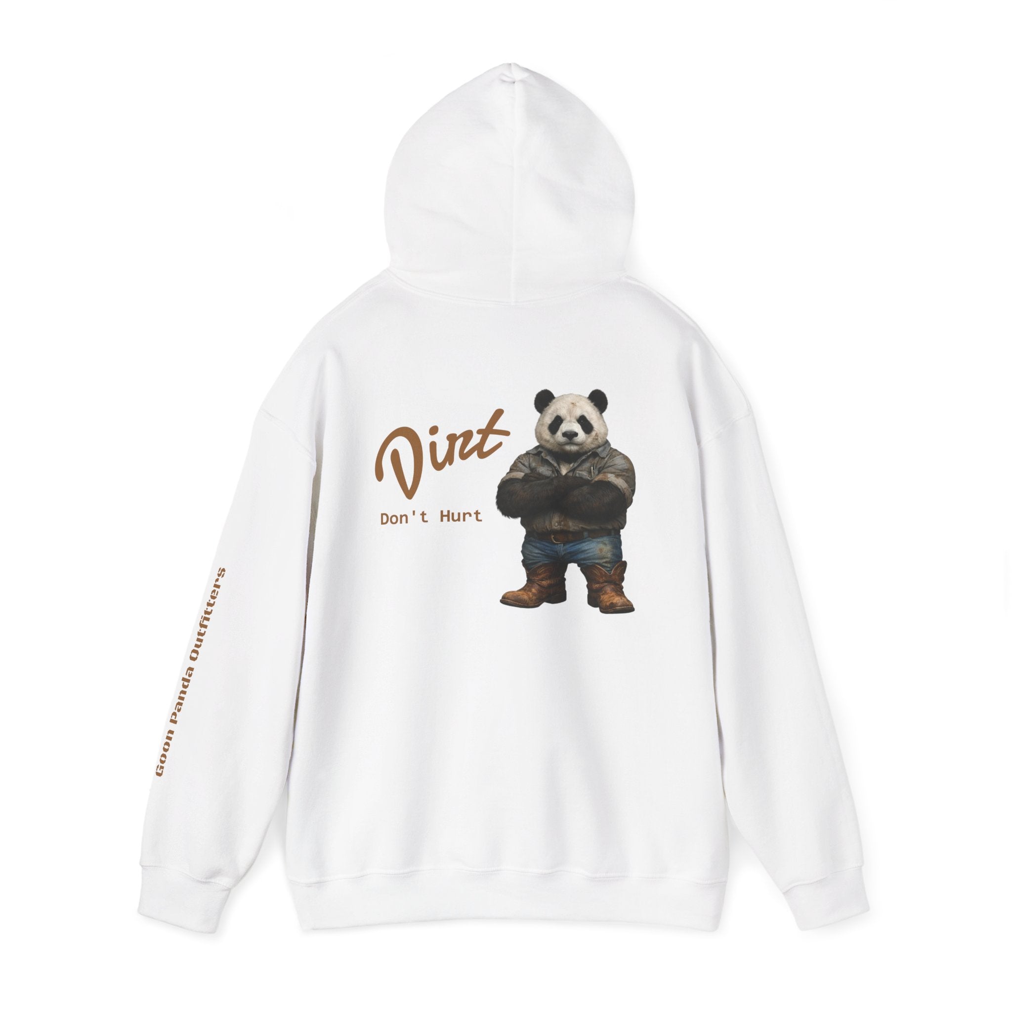 Panda 'Dirt Don't Hurt' Hoodie - Cute Vintage Bear Graphic Pullover